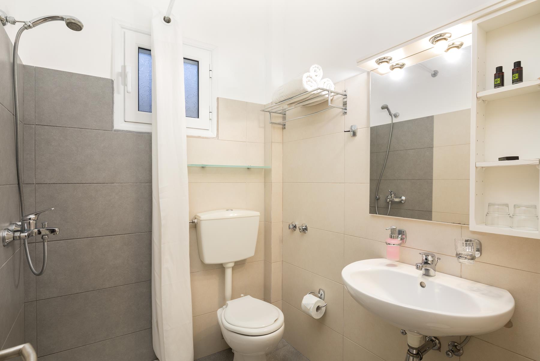 Hotel bathroom in Corfu